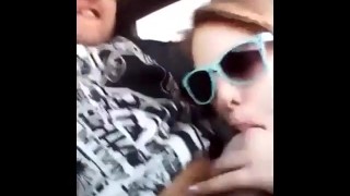 Teen Traffic Jam Car Blowjob