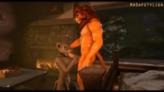 Nala and Simba (furry yiff animation)