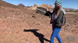 Longboarding and Hiking Fucking and Sucking Las Vegas Mountains