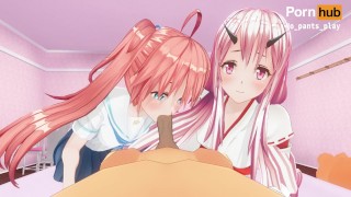 Shuna & Milim Nava That time I got reincarnated in a slime CM3D2 hentai POV