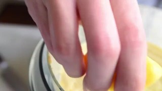 Homemade Mayo – Cooking With Cum | Asian Slut Gets Giant Cumshot