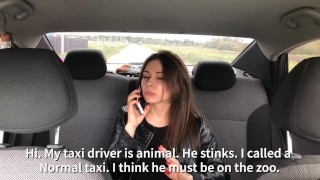 russian taxi driver fuck impudent sexy passenger