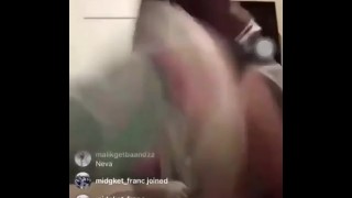 Young Mixed thot fucked On IG live