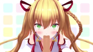 MMD SEX Kongo Iroha VTuber Sucks Cock