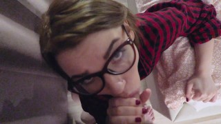 SLOPPY NERDY TEEN DRINK CUM