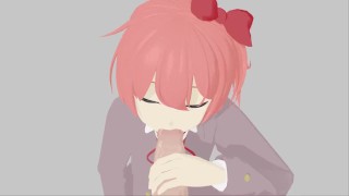 Doki doki literature club Sayori blowjob