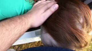 sex in forest with hot redhead